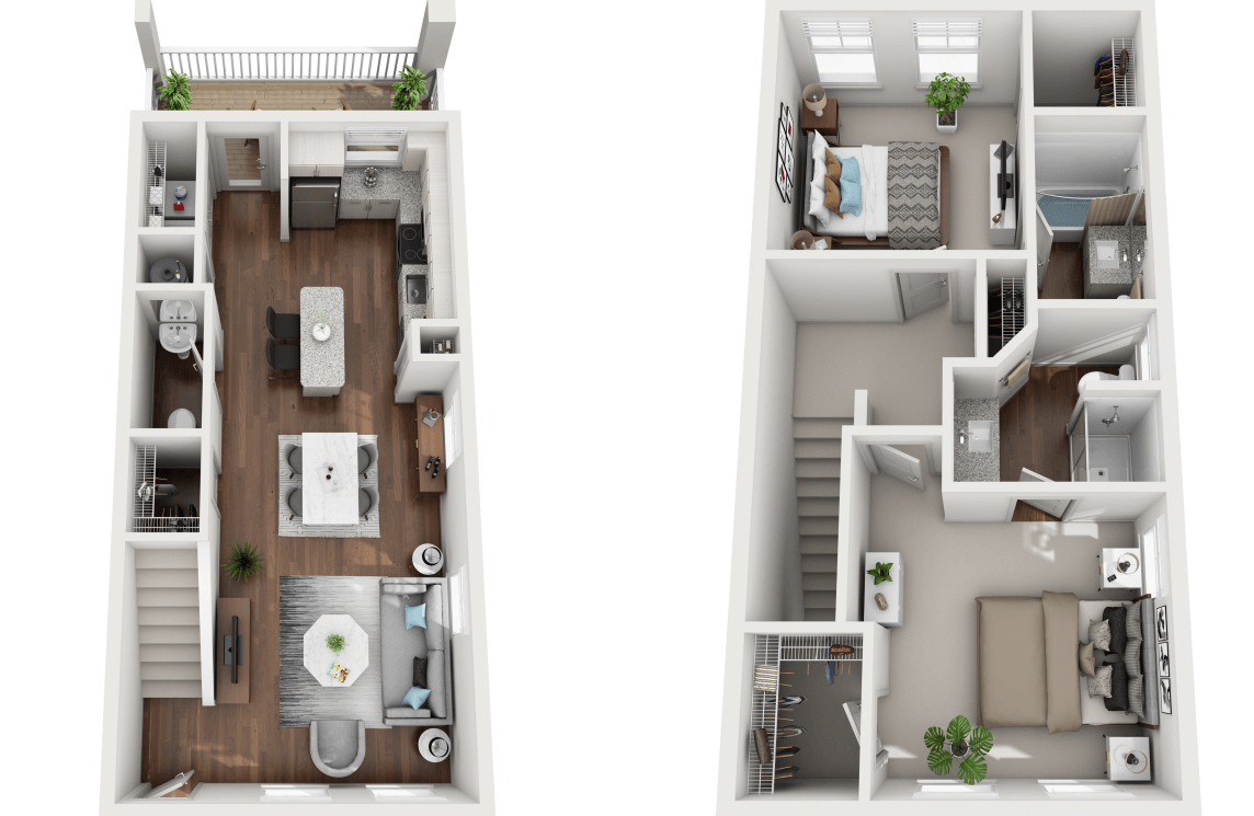 Frazer_TwoBedroom floor plan